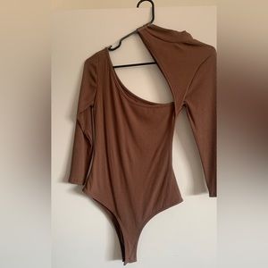 Asymmetrical Cut Out Bodysuit